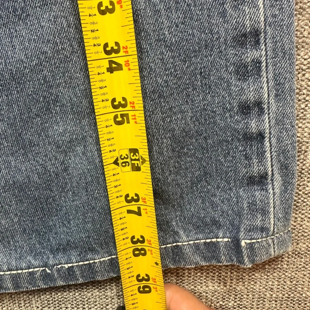 True Religion Straight Leg Jeans Mens 38 Blue  Medium Wash Y2K Denim